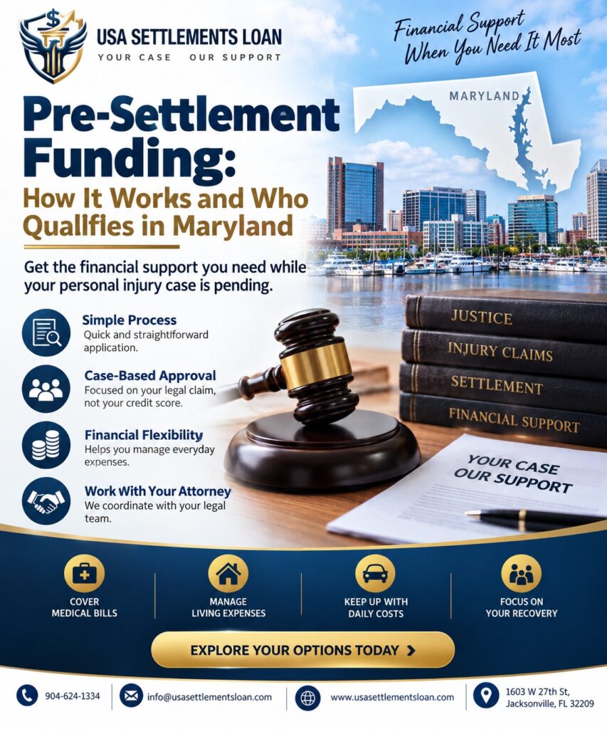 Pre-Settlement Funding: How It Works and Who Qualifies in Maryland