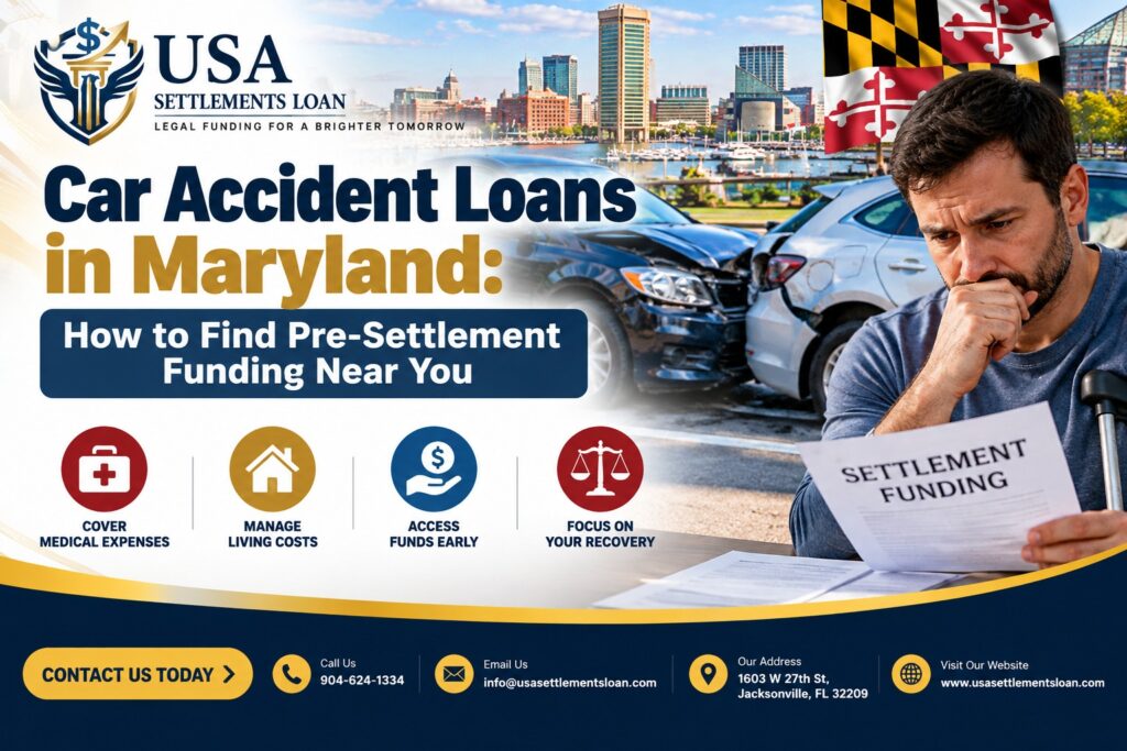 Car Accident Loans in Maryland: How to Find Pre-Settlement Funding Near You