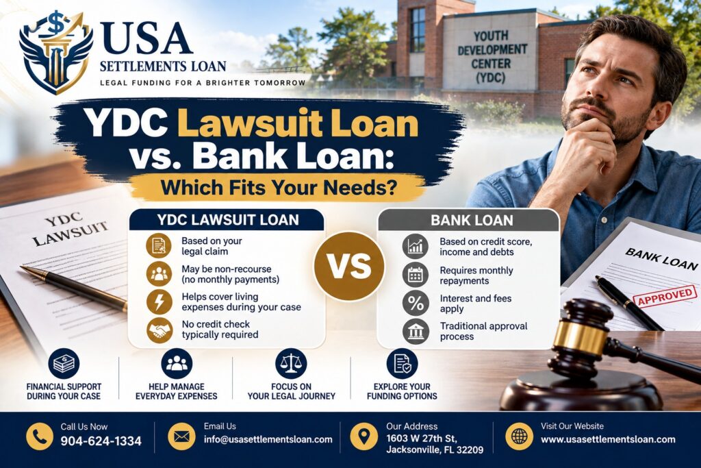 YDC Lawsuit Loan vs. Bank Loan: Which Fits Your Needs?